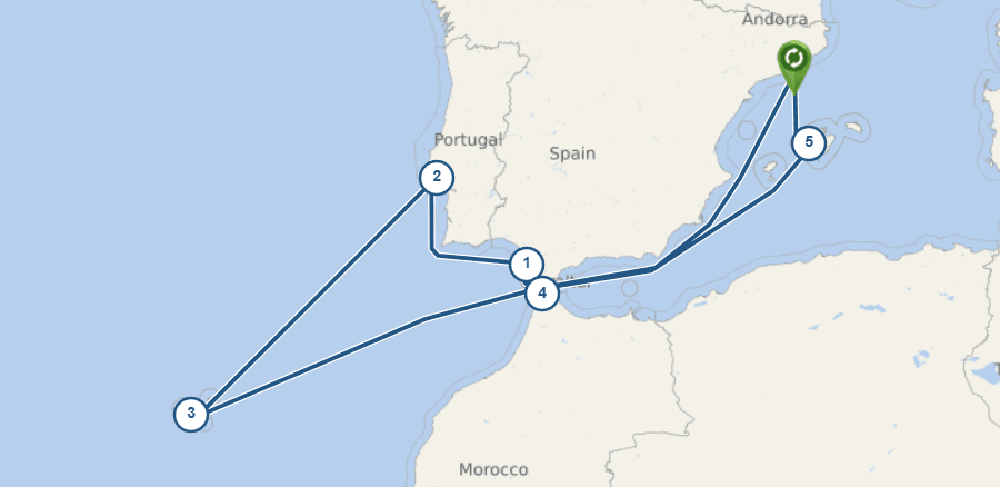 Cruise Route Map