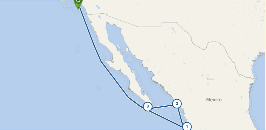 Cruise Route Map