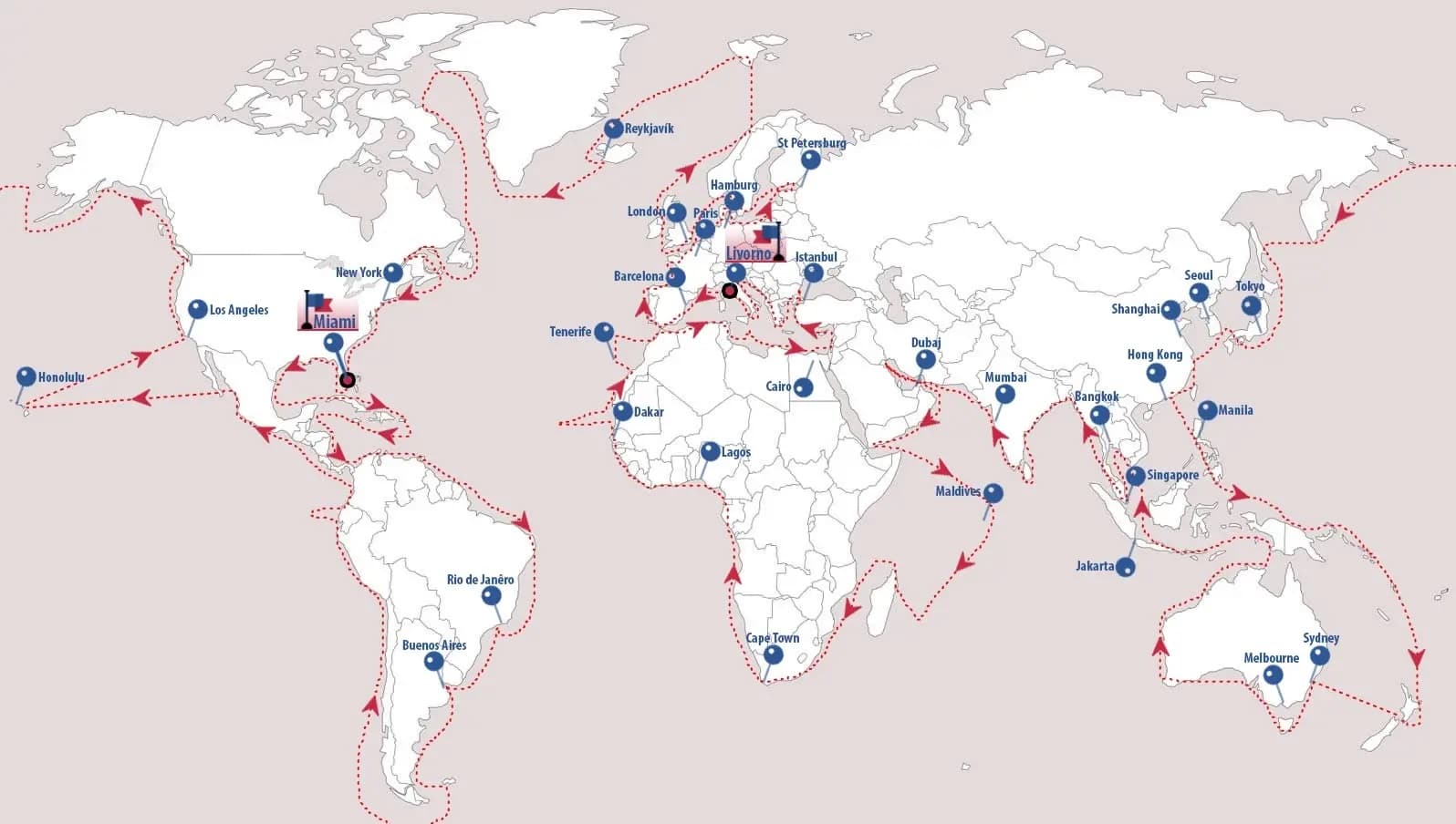 Cruise Route Map