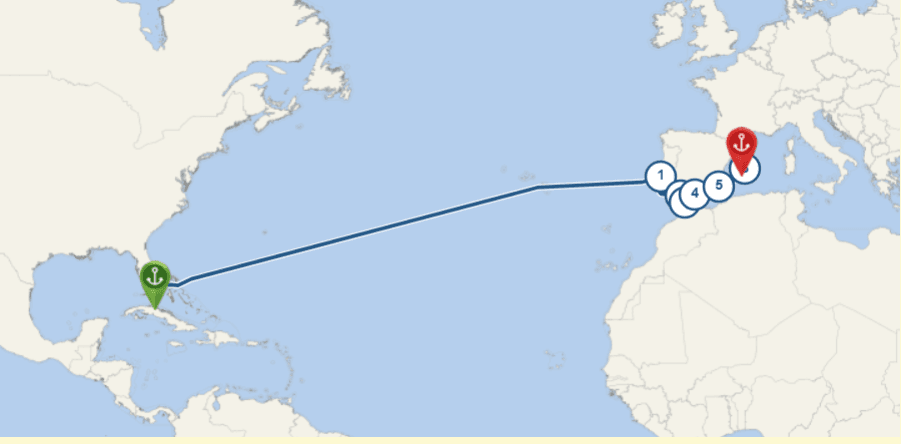 Cruise Route Map