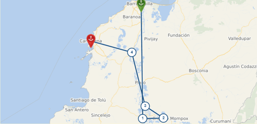 Cruise Route Map