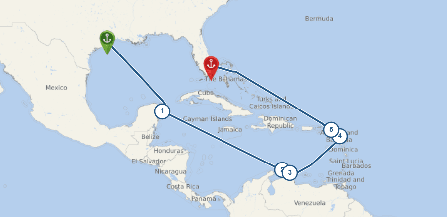 Cruise Route Map