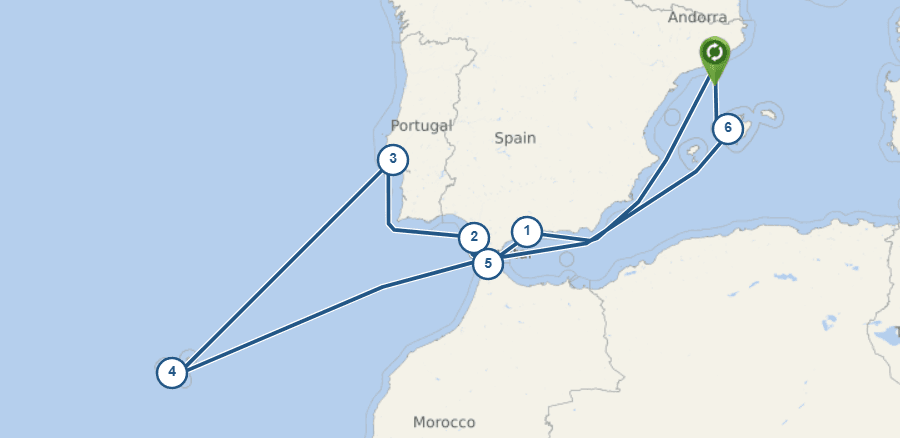 Cruise Route Map