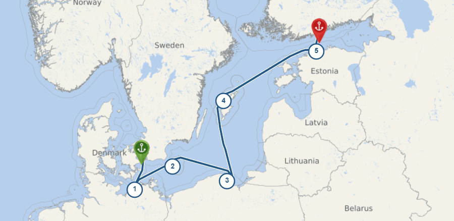 Cruise Route Map